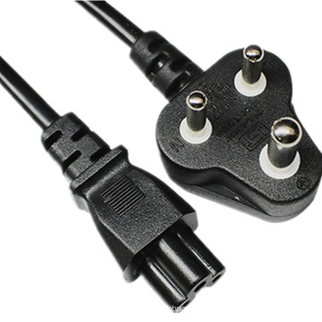 C5  connector SABS Standard india  south africa power cord 10A 16A 250V cable extension power cord